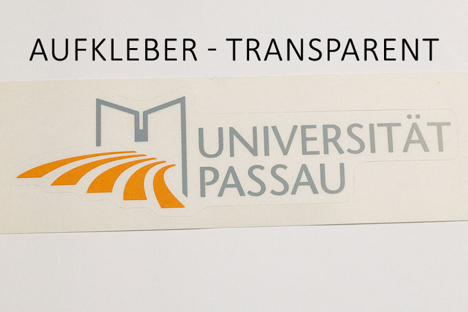 Aufkleber transparent