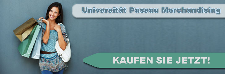 Merchandisingartikel der Uni Passau bei Kopierzentrum
