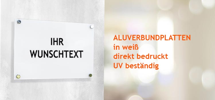 Aludibondplatten bedruckt im Direktdruck Aludibondplatten bedruckt im Direktdruck