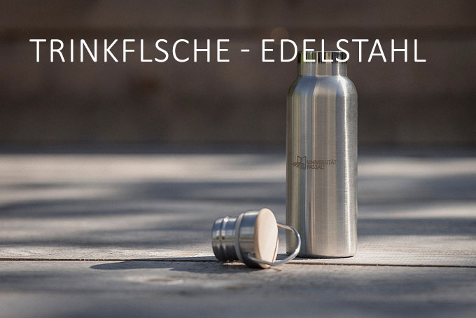 Trinkflasche aus Edelstahl und Bambus (500 ml)